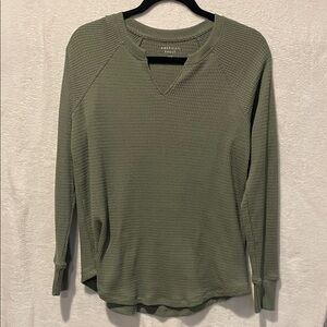 American Eagle Outfitters Olive Long Sleeve Top